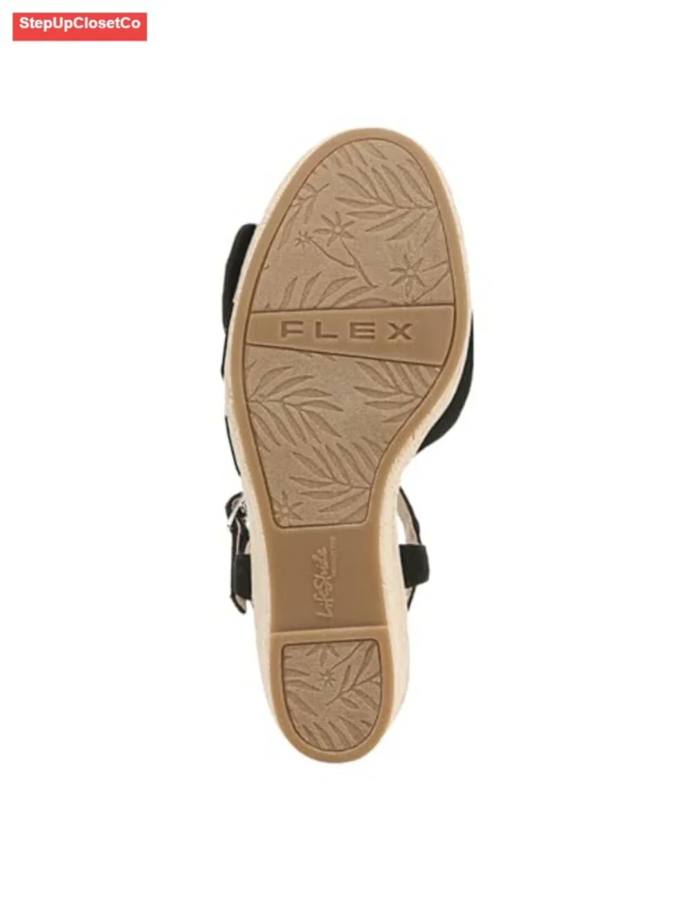 Casual Wedge Espadrille Sandal with Cushioning and Traction Sole